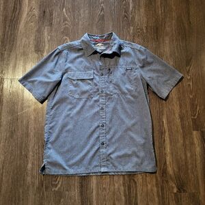 Pacific Trail Outdoor Short Sleeved Shirt with Zip Chest Pocket Mens Size Medium